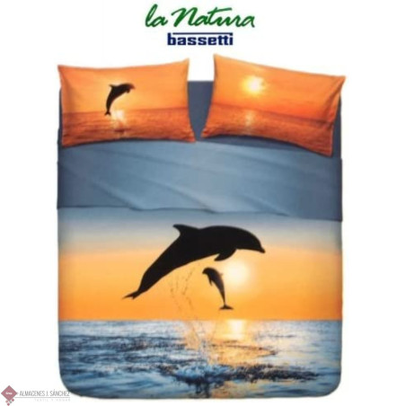 Juego de Sábanas Bassetti Natura Dolphins at Sunset