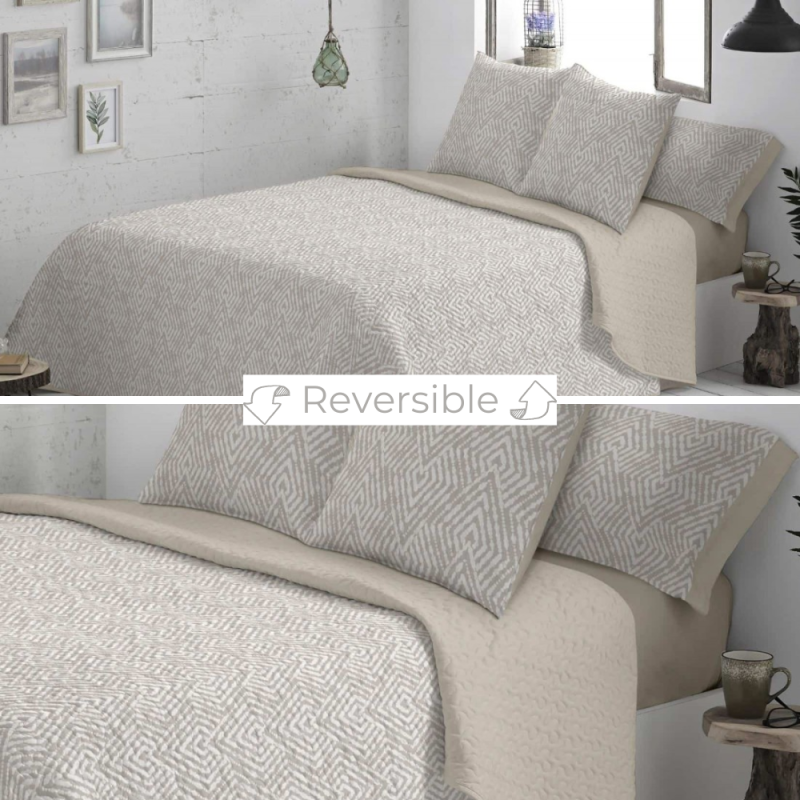 Colcha Bouti Diseño 528 Arena de Burrito Blanco