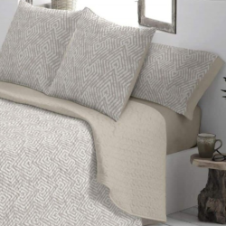 Colcha Bouti Diseño 528 Arena de Burrito Blanco