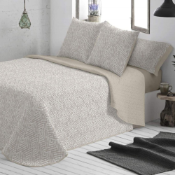 Colcha Bouti Diseño 528 Arena de Burrito Blanco