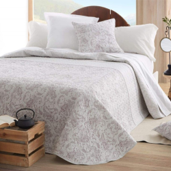 Colcha Bouti Diseño 038 Topo gris de Burrito Blanco