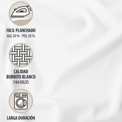 JUEGO DE SÁBANAS DISEÑO 528 DE BURRITO BLANCO