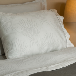 Juego de Sábanas Siena Blanco de Gamanatura 200 hilos.