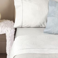 Juego de Sábanas Siena Blanco de Gamanatura 200 hilos.