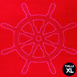 Toalla Playa Modelo Timon EGPD66-1 ROJO INTENSO