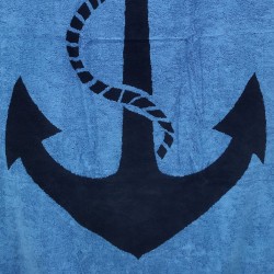 Toalla Playa Modelo Ancla 7236-2 turquesa