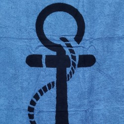 Toalla Playa Modelo Ancla 7236-2 turquesa