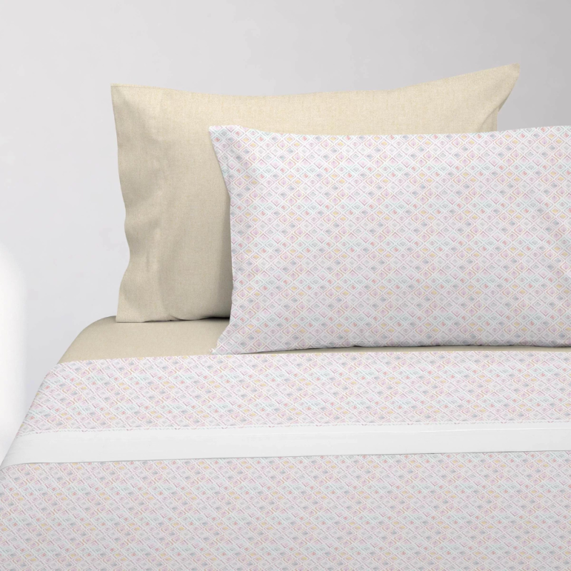 Juego de Sábanas Lavanda rombos 234 c.11 de Manterol