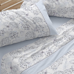 JUEGO DE SÁBANAS DISEÑO 037 DE BURRITO BLANCO