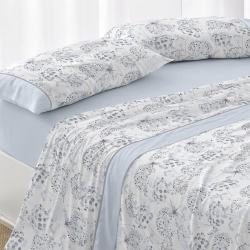 JUEGO DE SÁBANAS DISEÑO 037 DE BURRITO BLANCO