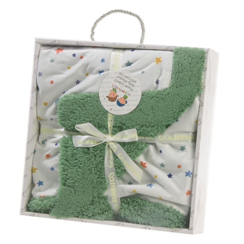 MANTA INFANTIL MODELO 10720 STAR COLOURS CON BORREGUITO DE GAMBERRITOS