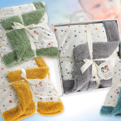 MANTA INFANTIL MODELO 10720 STAR COLOURS CON BORREGUITO DE GAMBERRITOS