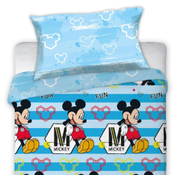 FUNDA NÓRDICA MICKEY MOUSE DISNEY CELESTE (2 PIEZAS)