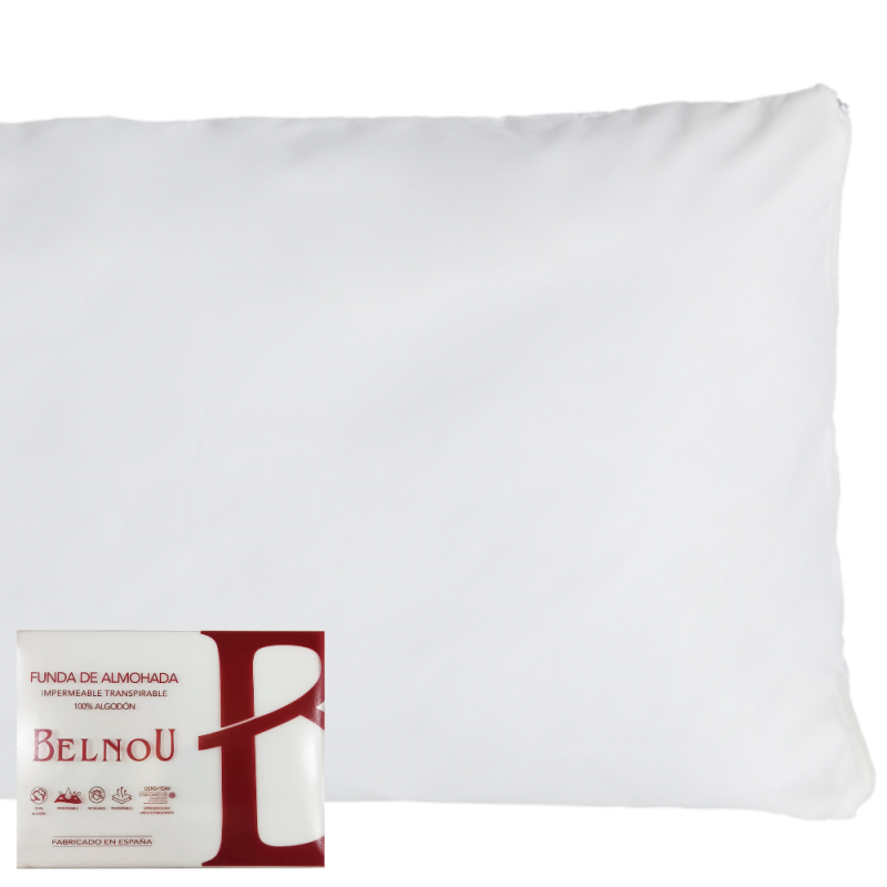 Funda de Almohada modelo Respira de Belnou -Impermeable y transpirable- Funda de Almohada modelo Respira de Belnou -Impermeable y transpirable-