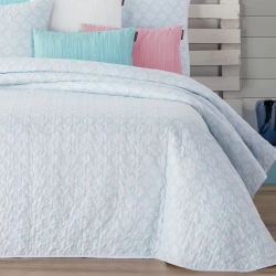 COLCHA BOUTI 242 STENCIL FLORES REVERSIBLE DE MANTEROL