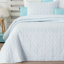 COLCHA BOUTI 242 STENCIL FLORES REVERSIBLE DE MANTEROL