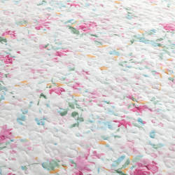 COLCHA BOUTI 242 STENCIL FLORES REVERSIBLE DE MANTEROL