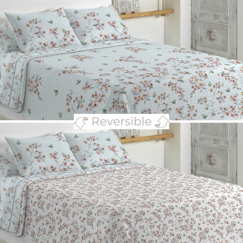 Colcha Bouti Kentra reversible de Cañete