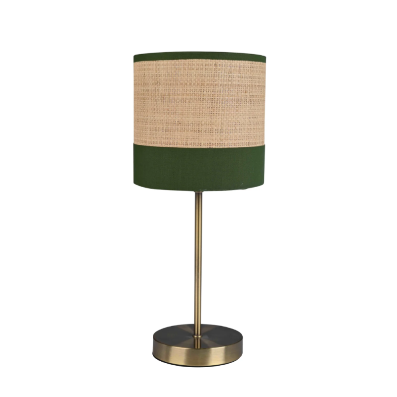 Lámpara de mesa Aylen h39 cm. verde Lámpara de mesa Aylen h39 cm. verde