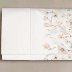 Juego de sábanas Gamanatura FLORAL BORDER 100% algodón percal 200 hilos