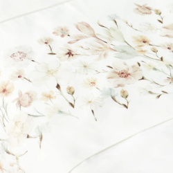 Juego de sábanas Gamanatura FLORAL BORDER 100% algodón percal 200 hilos