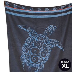 Toalla playa XL Tortuga EGPD64 marino