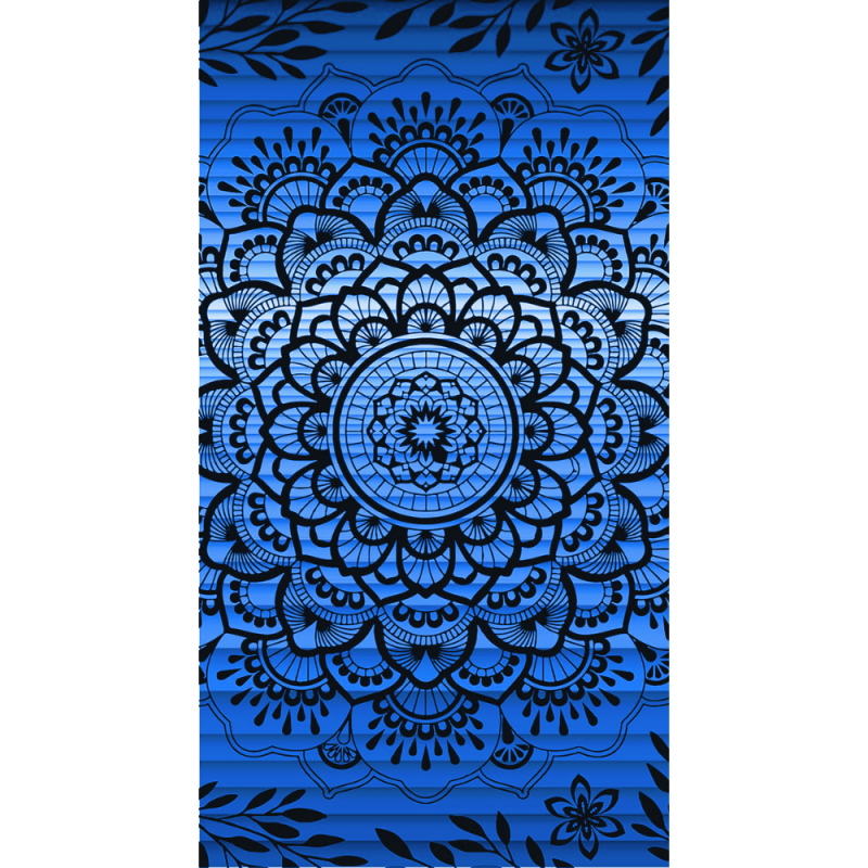 Toalla playa MANDALA EGPL490 AZUL DEGRADADO