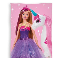 Toalla Playa Barbie Unicornio rosa