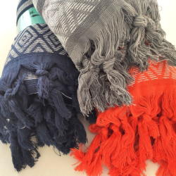 Toalla fouta de pestamal PEST41 gris claro100% algodón