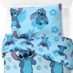 Funda nórdica de Lilo Stitch en azul para cama de 90 de venta online.
