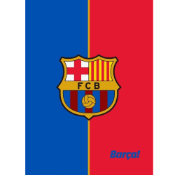 Manta terciopelo con licencia oficial FC BARCELONA, de venta online!