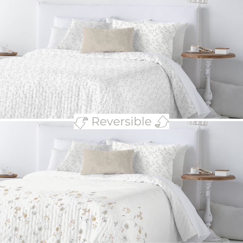 Colcha bouti reversible Abril de Fundeco Antilo de venta online.