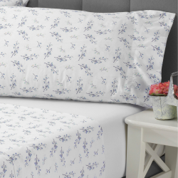 Juego de sábanas 100% Algodón 300 hilos Cassa Luyton modelo Kanaco