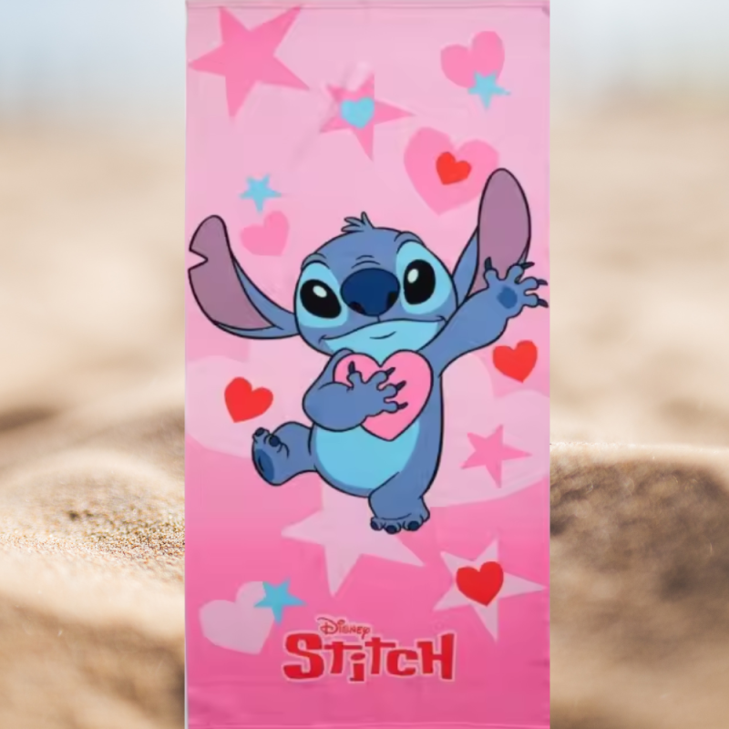 Toalla playa piscina Lilo & Stitch rosa en Almacenes Julian Sanchez Toalla playa piscina Lilo & Stitch rosa en Almacenes Julian Sanchez