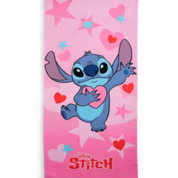 Toalla playa piscina Lilo & Stitch rosa en Almacenes Julian Sanchez