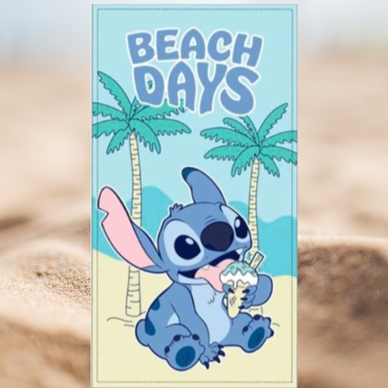Toalla playa piscina Lilo & Stitch beach days en Almacenes Julian Sanchez