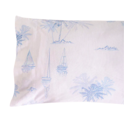 Juego de sábanas Vela azul de Don Algodón, de venta online!