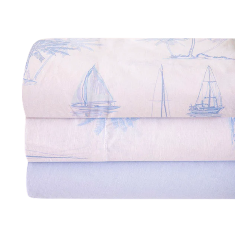 Juego de sábanas Vela azul de Don Algodón, de venta online!