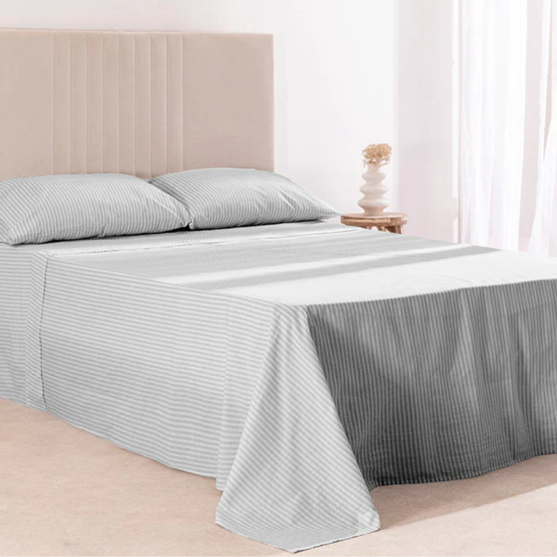 Juego de sábanas Olena gris de Don Algodón, de venta online!