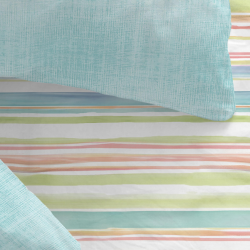 Juego de sábanas completo colors 401 rayas de Manterol venta online!