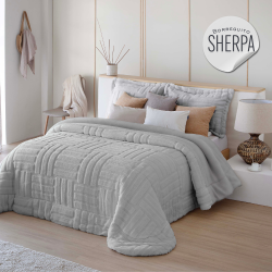 Edredón sherpa con borreguito Adrien de Fundeco de venta online!