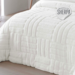 Edredón sherpa con borreguito Adrien de Fundeco de venta online!