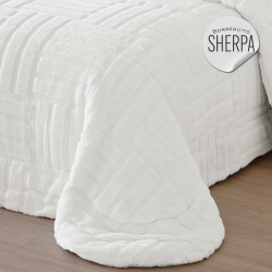 Edredón sherpa con borreguito Adrien de Fundeco de venta online!