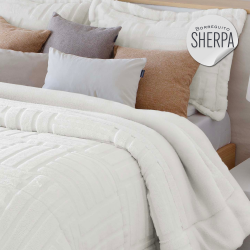 Edredón sherpa con borreguito Adrien de Fundeco de venta online!