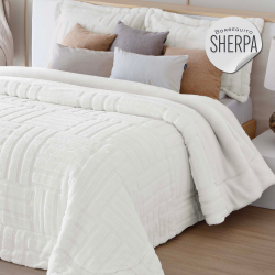 Edredón sherpa con borreguito Adrien de Fundeco de venta online!