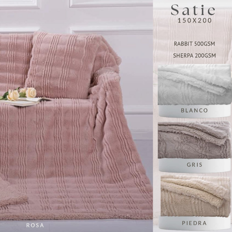 Manta Plaid para decoración modelo Satie de WissHome de venta online! Manta Plaid para decoración modelo Satie de WissHome de venta online!