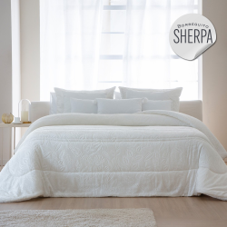 Edredón Sherpa con borreguito tacto seda modelo Ates de Cañete de venta online!