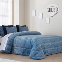Edredón Sherpa con borreguito tacto seda modelo Ardea de Cañete de venta online!