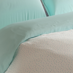 Funda Nórdica Siros reversible en color gris o  aqua de Bianca Textil, de venta online!