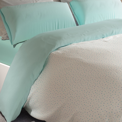 Funda Nórdica Siros reversible en color gris o  aqua de Bianca Textil, de venta online!